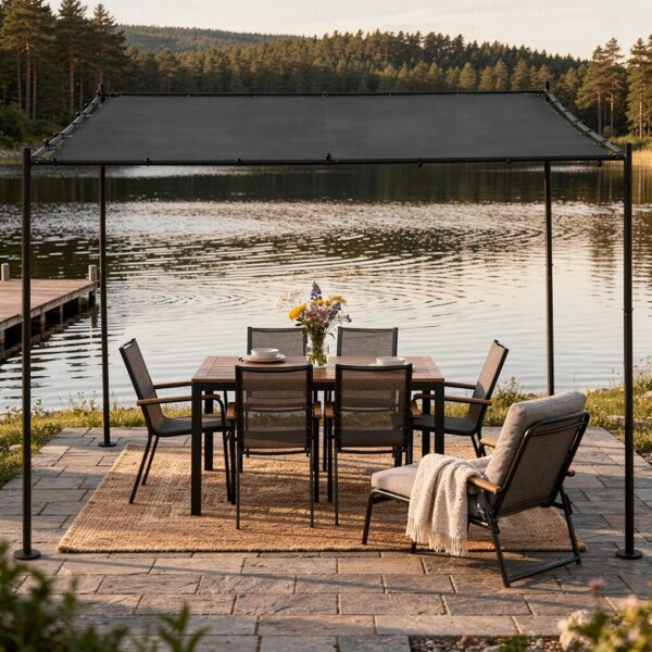 Zahradní pergola NOVA antracitová 300x300 cm