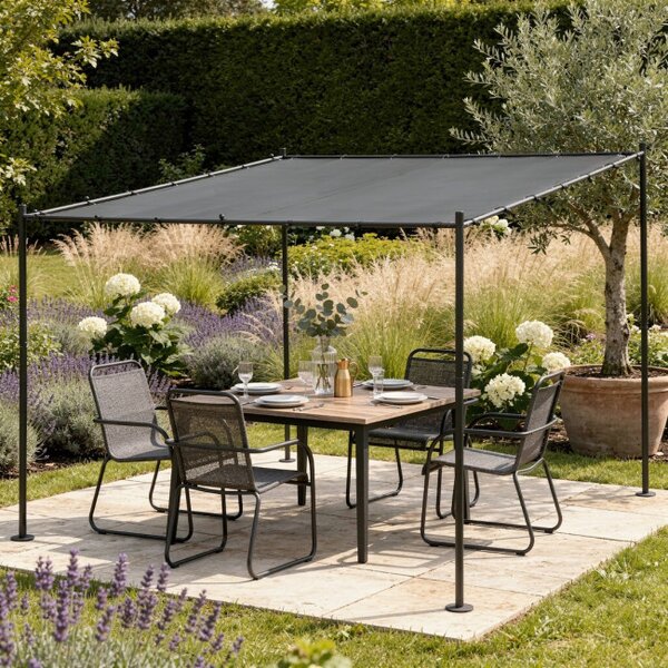 Zahradní pergola NOVA antracitová 300x300 cm