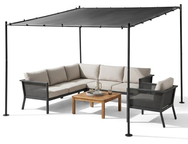 Zahradní pergola NOVA antracitová 300x300 cm