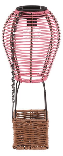 Solární lucerna balón s LED osvětlením PLA113 PINK-S