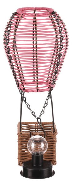 Solární lucerna balón s LED osvětlením PLA113 PINK-S