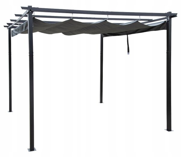 Zahradní pergola PERGO antracitová 300x400 cm