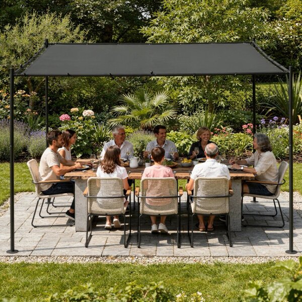 Zahradní pergola NOVA antracitová 300x300 cm