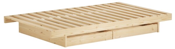 Karup Design Dřevěná postel Kanso 90 x 200 cm s úložným prostorem