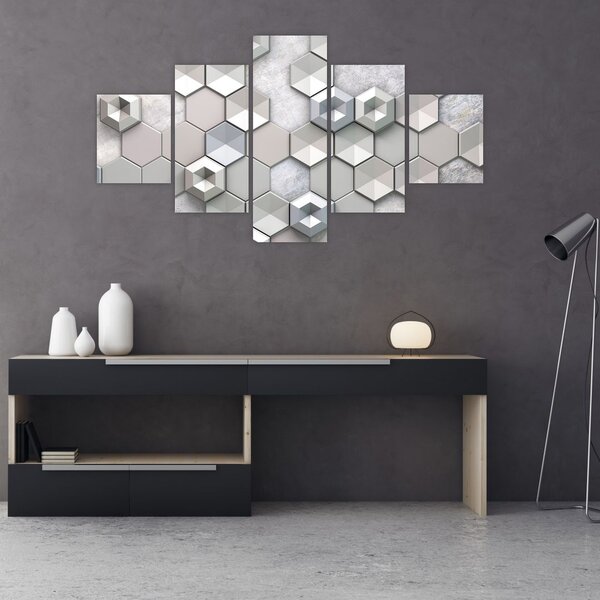 Obraz 3D abstrakce (125x70 cm)