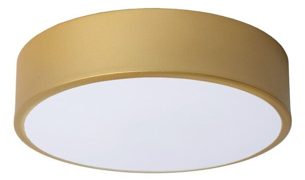 LUCIDE 79185/20/02 UNAR stropní svítidlo D200mm LED 12W/580lm 2700K mosazná, opálová, switchdimmer