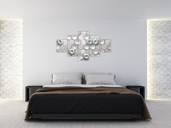 Obraz 3D abstrakce (125x70 cm)