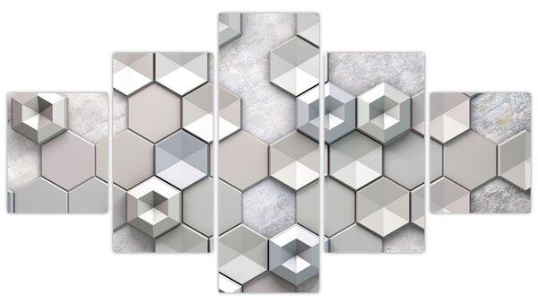 Obraz 3D abstrakce (125x70 cm)