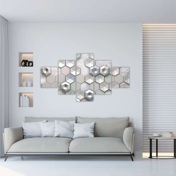 Obraz 3D abstrakce (125x70 cm)