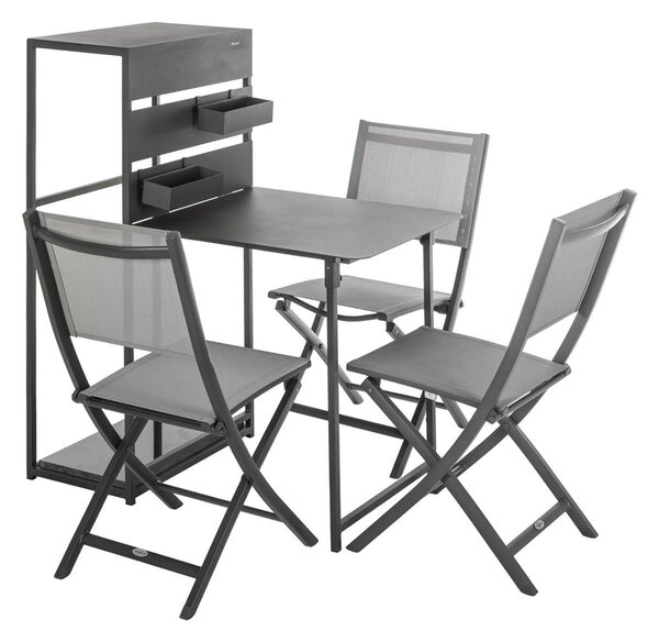Hesperide skládací balkónový stůl Fira Graphite
