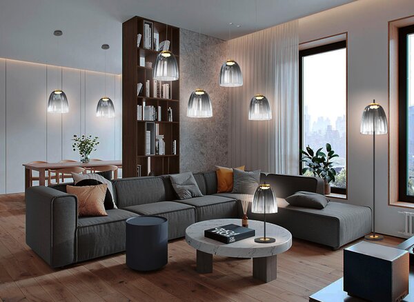 ZÁVĚSNÉ LED SVÍTIDLO, 30/150 cm - Závěsná LED svítidla