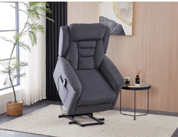 Polohovací křeslo šedé, elektrické TV-7072 GREY2