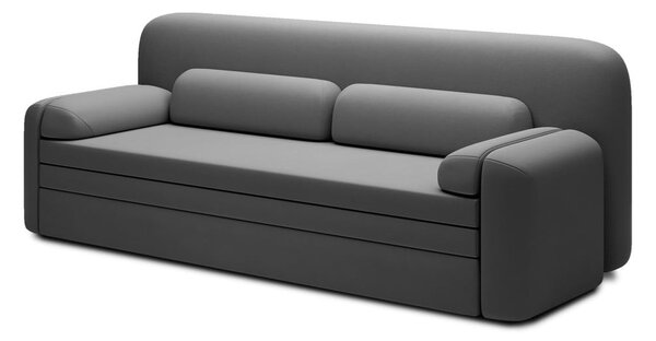 Taupe sametová rozkládací/s úložným prostorem pohovka 236 cm Elioss – ELTAP