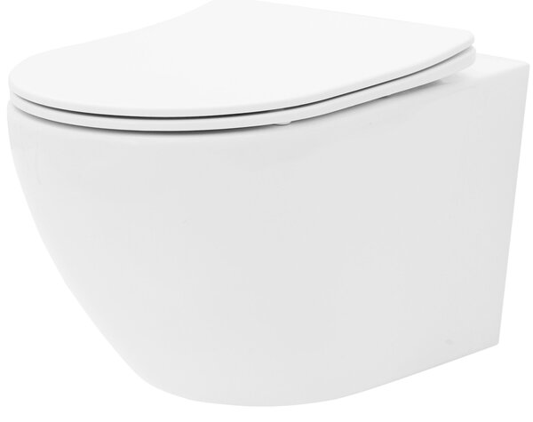 Sada závěsné WC mísy REA CARLO Flat Mini Rimless + závěsného Bidetu REA CARLO Mini