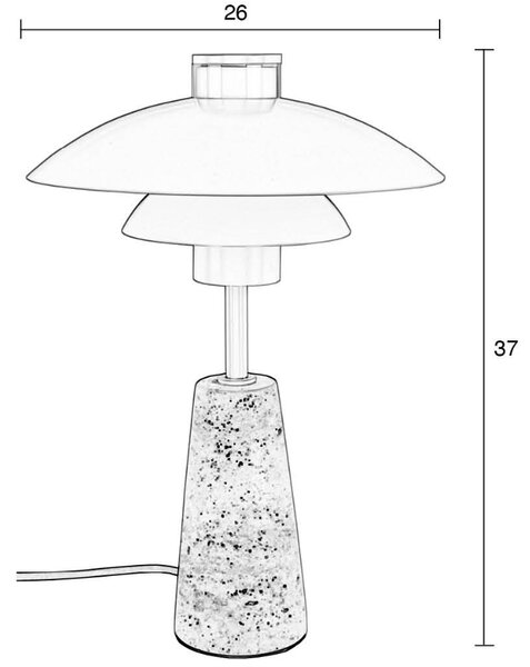 -25 % Dny MOMENTI– Béžová kamenná stolní lampa ZUIVER COLE