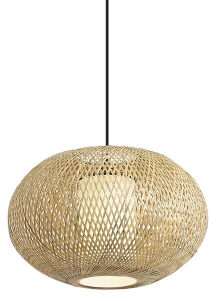 Závěsné svítidlo Japandi bambusové 50 cm IP44 - Moana