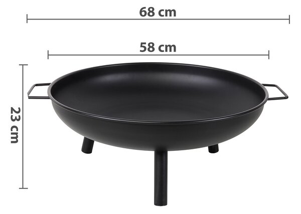 Linder Exclusiv Přenosné ohniště 58 cm s madly