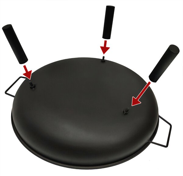 Linder Exclusiv Přenosné ohniště 58 cm s madly