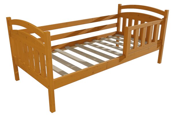 Vomaks Dětská postel DP 001 se zábranou Rozměr: 80 x 170 cm, Povrchová úprava: moření olše