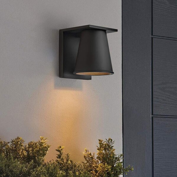 Hinkley HK-HANS-S-BLK -LED Venkovní nástěnné svítidlo HANS 1xGU10/8W/230V IP44