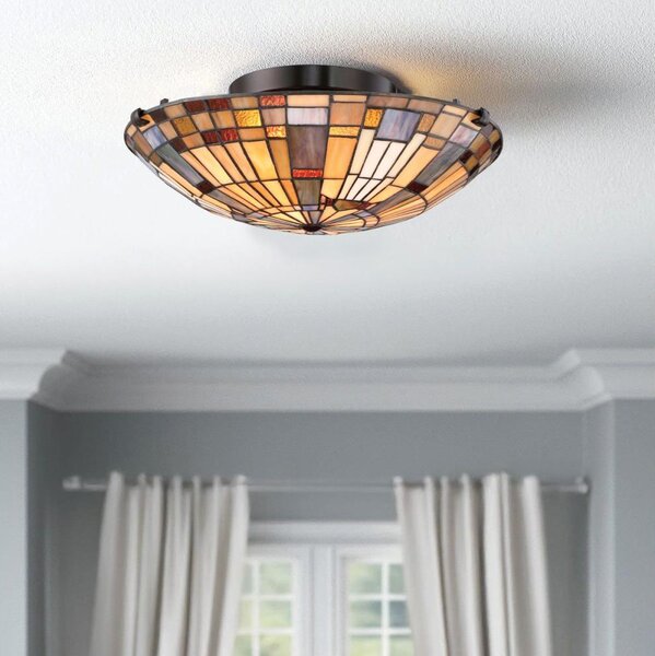 Quoizel QZ-INGLENOOK-F-SMALL-Stropní svítidlo INGLENOOK 2xE27/60W/230V pr.40,7cm