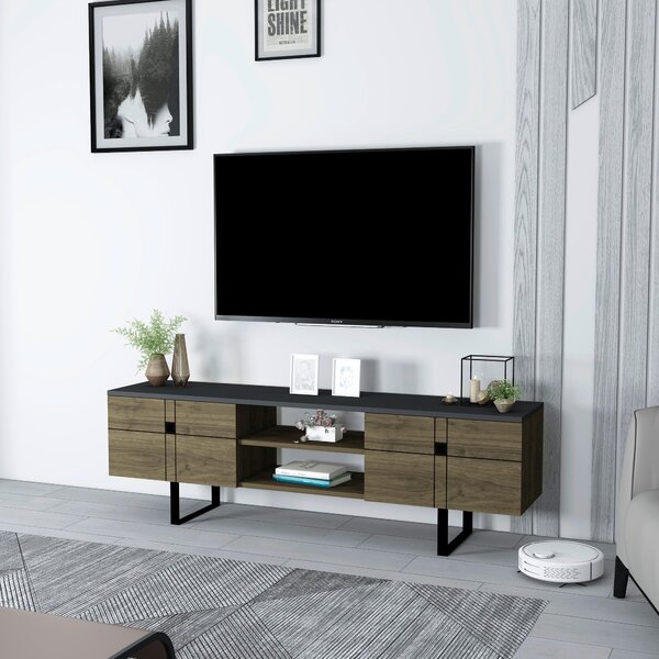 NÍZKÁ KOMODA, tmavý dub, 160/50/35 cm Livetastic - Online Only TV příslušenství, Online Only