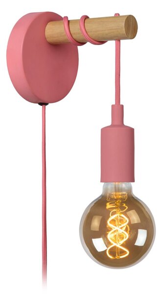 LUCIDE 08227/01/66 PAULIEN Nástenné svítidlo E27 1x60W růžová