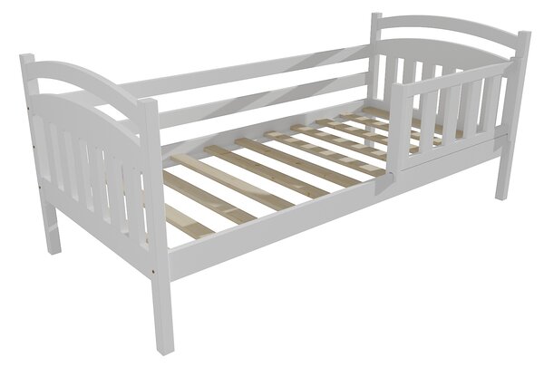 Vomaks Dětská postel DP 001 se zábranou Rozměr: 70 x 160 cm, Povrchová úprava: netransparentní barva bílá