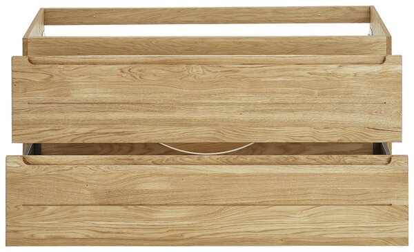 SKŘÍŇKA POD UMYVADLO, barvy dubu, barvy dubu, 120/54/46 cm Linea Natura - Koupelnové série, Online Only
