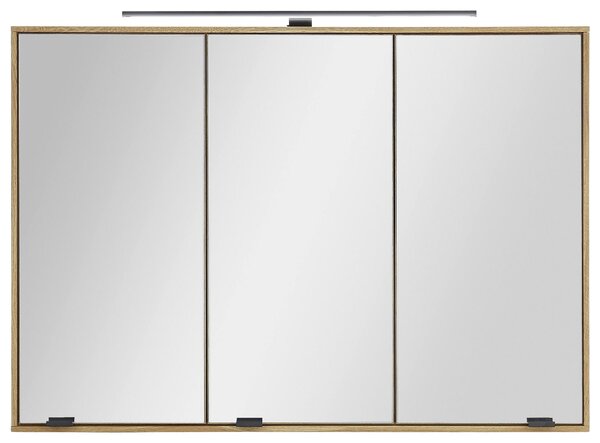 ZRCADLOVÁ SKŘÍŇKA, barvy dubu, 100/70/20 cm Linea Natura - Koupelnové série, Online Only