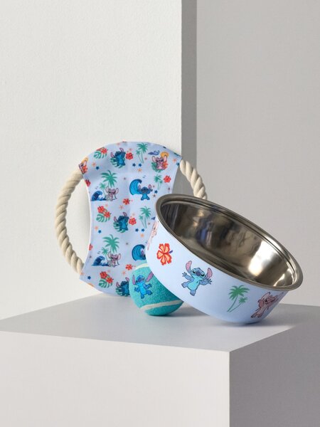 Sinsay - Sada pro psa Stitch s miskou a 2 hračkami - modrá