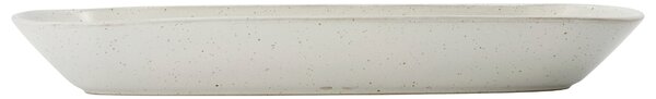 House Doctor Bílá kameninová servírovací miska Pion 35 x 11,5 cm