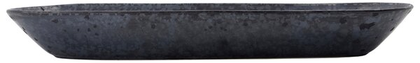House Doctor Černá kameninová servírovací miska Pion 35 x 11,5 cm
