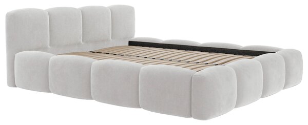 ČALOUNĚNÁ POSTEL, 140/200 cm, bílá Carryhome - Postele s úložným prostorem, Online Only