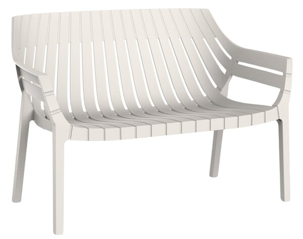 VONDOM Béžová plastová zahradní lavice SPRITZ 119 cm