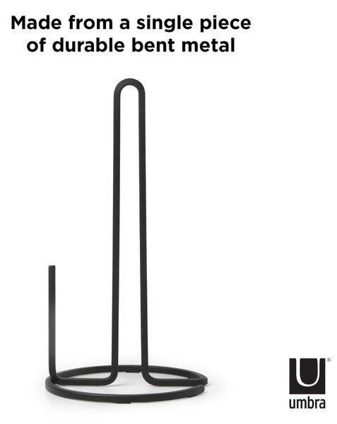 Černý ocelový držák na kuchyňské utěrky ø 17 cm Squire – Umbra