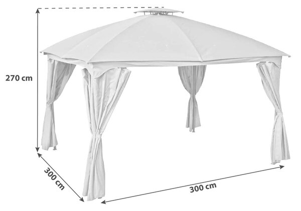 ZAHRADNÍ ALTÁN velikost: 360/270/300 cm Gardenson - Online Only zastínění, Online Only