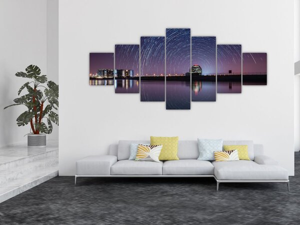 Obraz noční oblohy s hvězdami (210x100 cm)