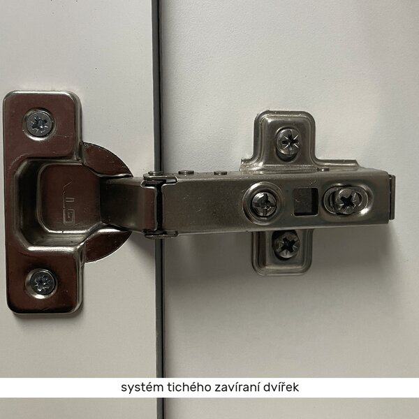 Spodní skříňka, šedá matná / bílá, univerzální, LAYLA D30
