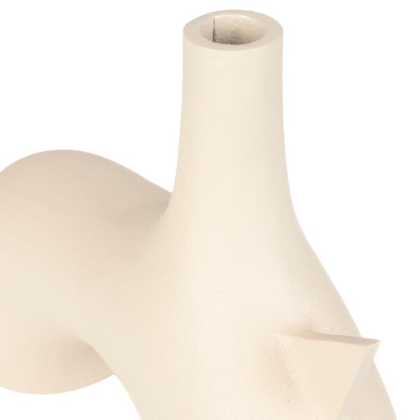 Béžová hliníková váza ZUIVER STING 24 cm