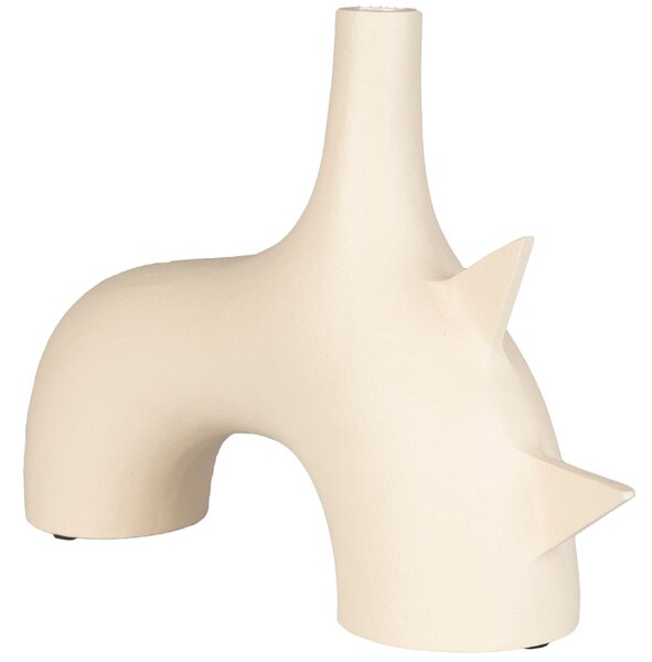 Béžová hliníková váza ZUIVER STING 24 cm