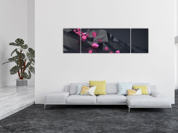 Obraz 3D abstrakce (170x50 cm)