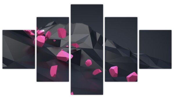 Obraz 3D abstrakce (125x70 cm)