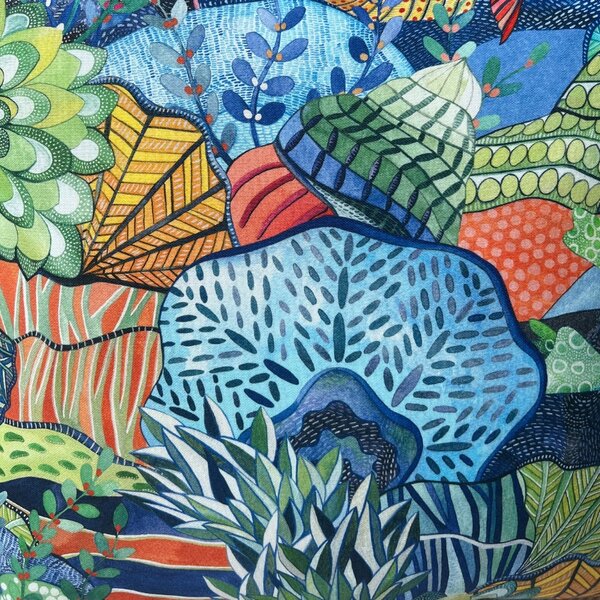 BOHOLOGY Pestrobarevný venkovní povlak na polštář Marine 45 x 45 cm