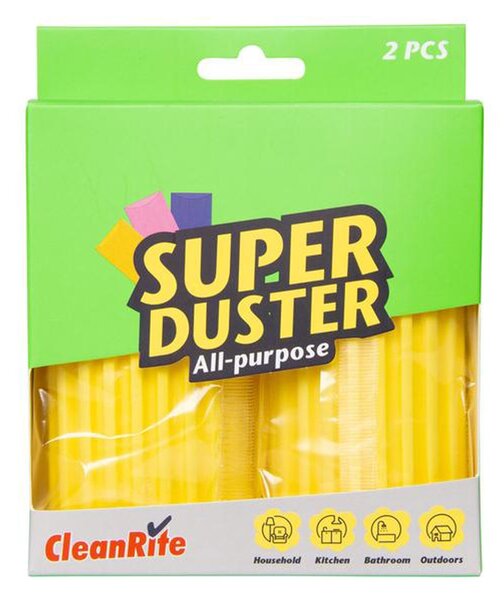 SUPER DUSTER univerzální houbička na prach 2ks 11,5x5,5cm