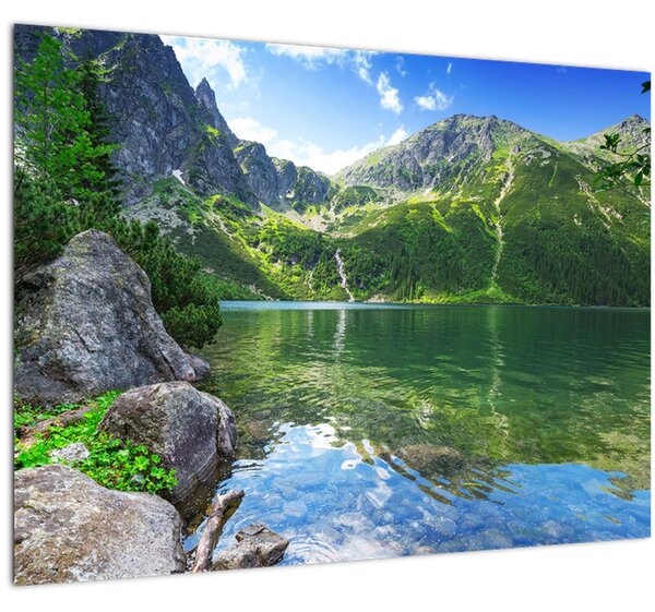 Obraz jezera v Tatrách (70x50 cm)