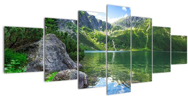 Obraz jezera v Tatrách (210x100 cm)