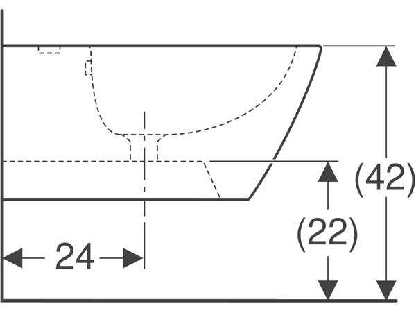 Geberit Smyle Square bidet závěsný bílá 500.209.01.1