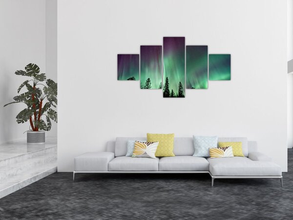 Obraz polární záře (125x70 cm)