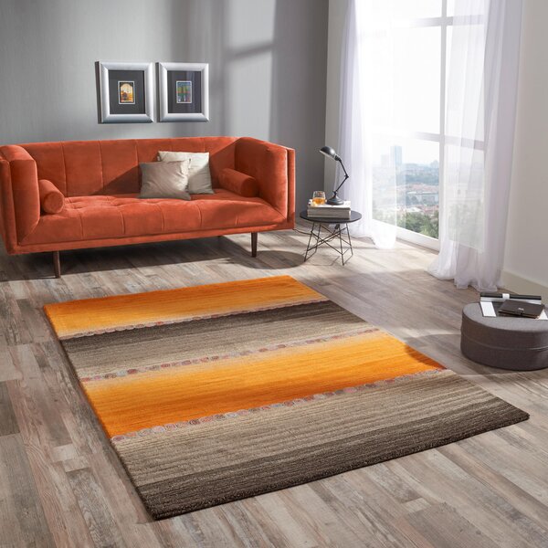 ORIENTÁLNÍ KOBEREC, 120/180 cm hnědá, oranžová Cazaris - Orientální koberce